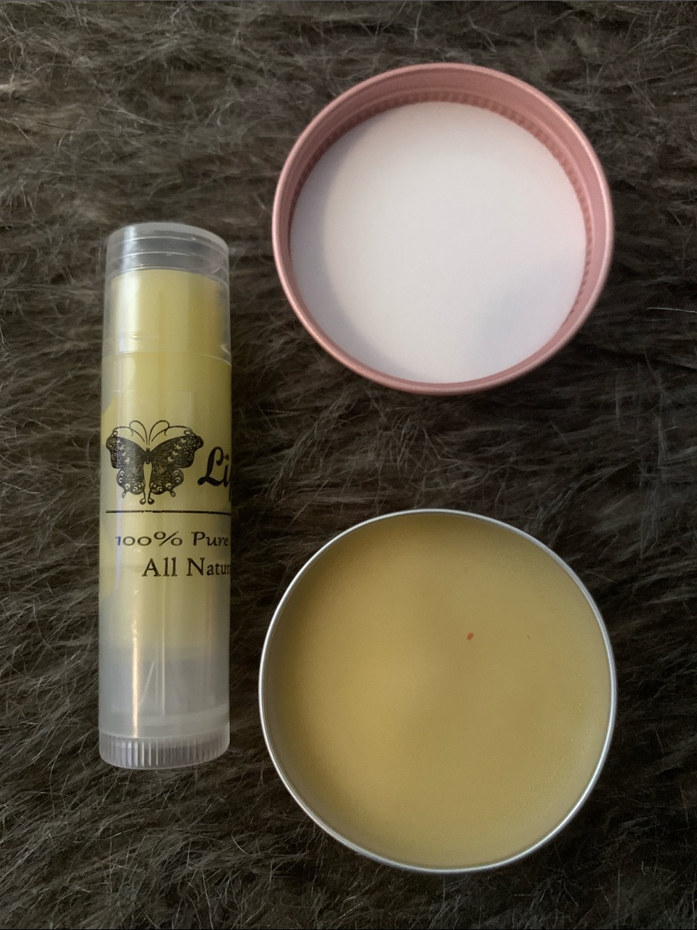 Natural Beeswax/ Cocoa Butter Lip Balm set